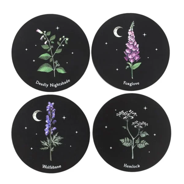 Poisonous Plants Coaster Set 3 Poisonous Plants Coaster Set