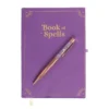 Book of Spells Journal with Amethyst Crystal Pen 7 Book of Spells Journal with Amethyst Crystal Pen