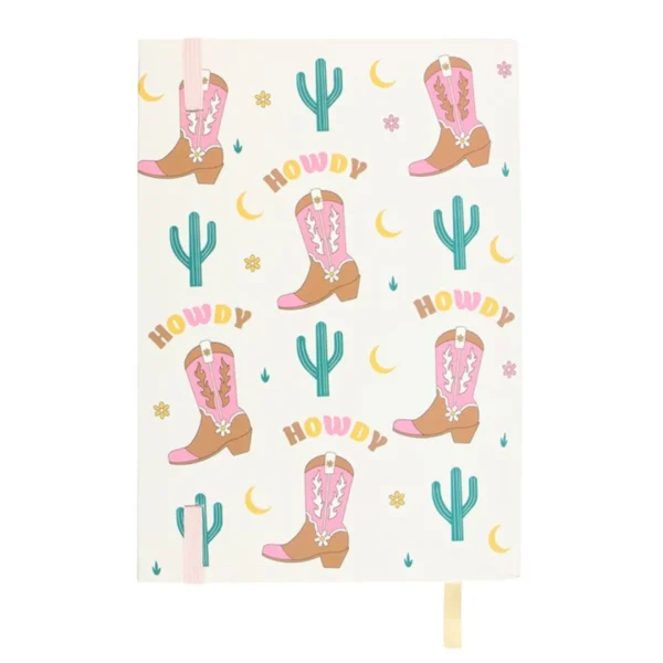 Cowboy Boot A5 Notebook with Sticker Sheet 3 Cowboy Boot A5 Notebook with Sticker Sheet