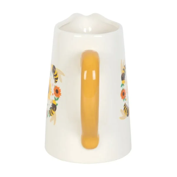 Bee and Sunflower Ceramic Flower Jug