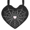 Spiderweb Heart Satin Tote Bag 7 Spiderweb Heart Satin Tote Bag