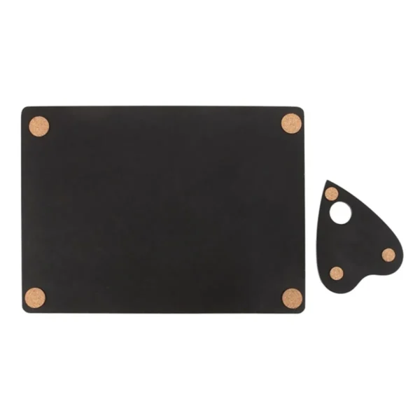 Black Talking Board Placemat and Coaster Set 2 Black Talking Board Placemat and Coaster Set