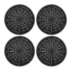 Black Spiderweb Coaster Set 2 Black Spiderweb Coaster Set