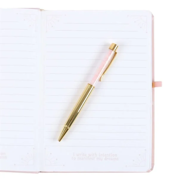 Goddess Energy A5 Manifestation Journal and Rose Quartz Crystal Pen 4 Goddess Energy A5 Manifestation Journal and Rose Quartz Crystal Pen