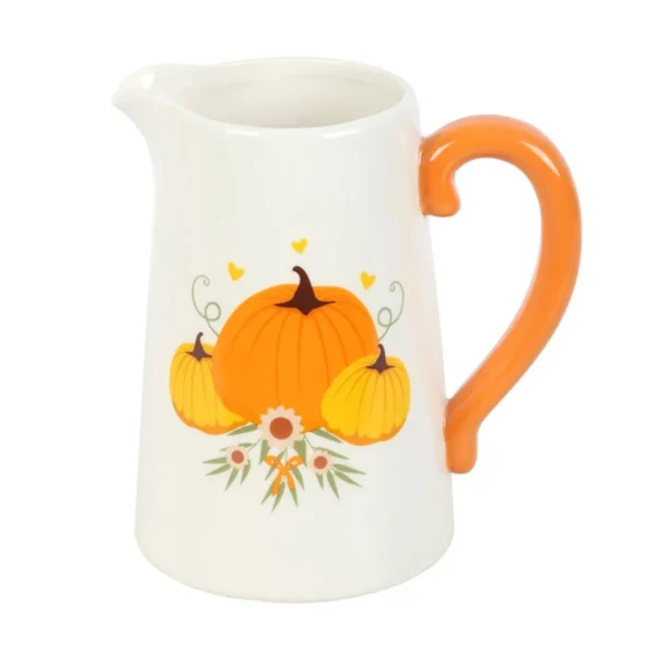 Autumn Pumpkin Ceramic Flower Jug 4 Autumn Pumpkin Ceramic Flower Jug