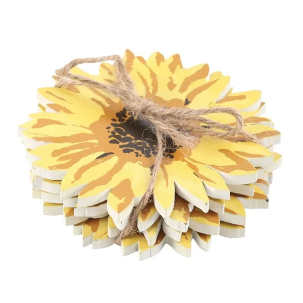 Sunflower Coaster Set 4 Sunflower Coaster Set