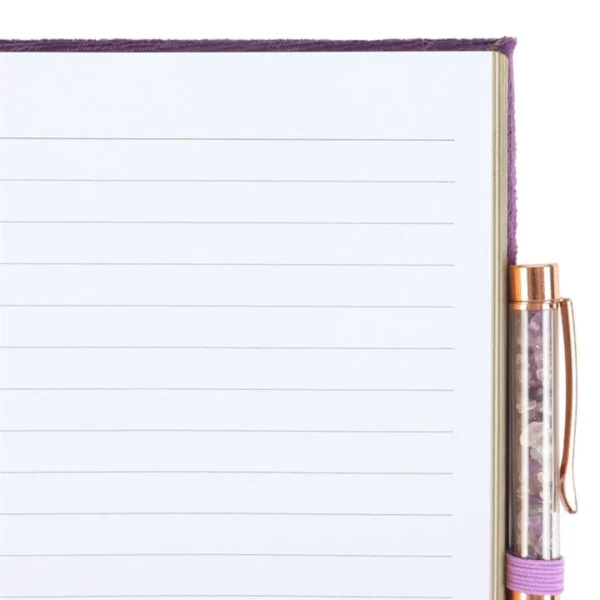 Book of Spells Journal with Amethyst Crystal Pen 4 Book of Spells Journal with Amethyst Crystal Pen