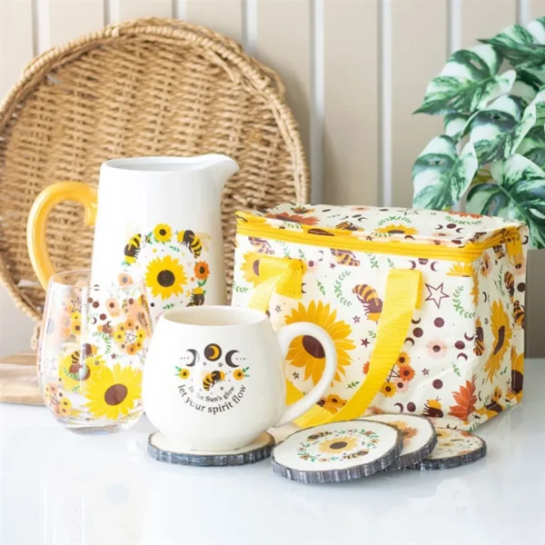 Bee and Sunflower Ceramic Flower Jug 5 Bee and Sunflower Ceramic Flower Jug