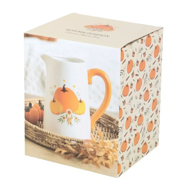 Autumn Pumpkin Ceramic Flower Jug 5 Autumn Pumpkin Ceramic Flower Jug