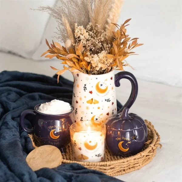 Autumn Magic Harvest Moon Print Ceramic Flower Jug 5 Autumn Magic Harvest Moon Print Ceramic Flower Jug