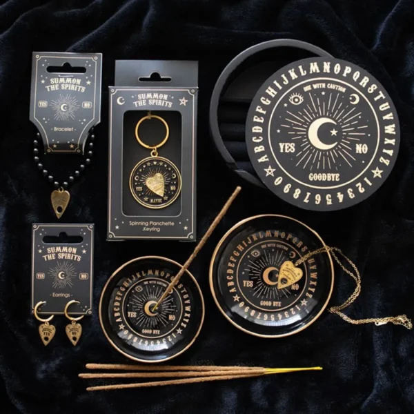 Black Talking Board Incense Holder 6 Black Talking Board Incense Holder