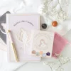 Goddess Energy A5 Manifestation Journal and Rose Quartz Crystal Pen 12 Goddess Energy A5 Manifestation Journal and Rose Quartz Crystal Pen