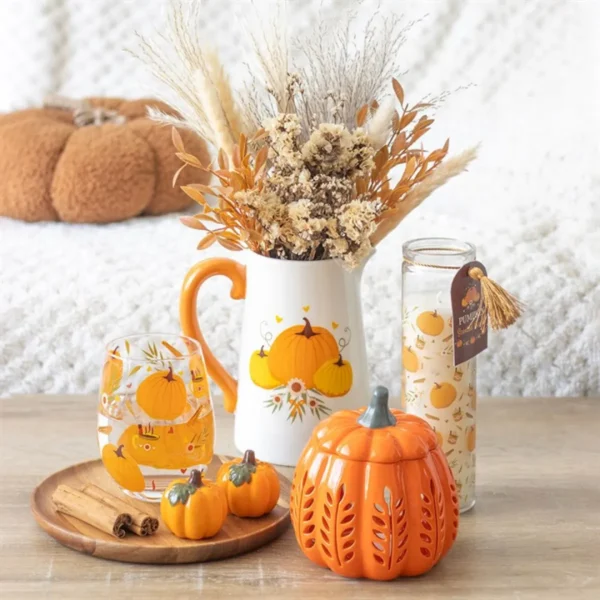 Autumn Pumpkin Ceramic Flower Jug 6 Autumn Pumpkin Ceramic Flower Jug
