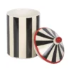 Black Striped Circus Tent Storage Jar 9 Black Striped Circus Tent Storage Jar