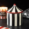 Black Striped Circus Tent Oil Burner 8 Black Striped Circus Tent Oil Burner
