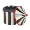 Black Striped Circus Tent Oil Burner 11 Black Striped Circus Tent Oil Burner