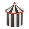 Black Striped Circus Tent Oil Burner 12 Black Striped Circus Tent Oil Burner