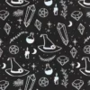 Crystal Witch Print Polycotton Tote Bag 7 Crystal Witch Print Polycotton Tote Bag