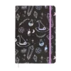 Crystal Witch print A5 notebook with holographic design