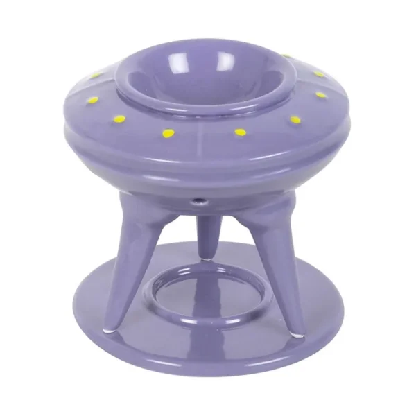 UFO Wax Burner with Lime Alien Wax Melt
