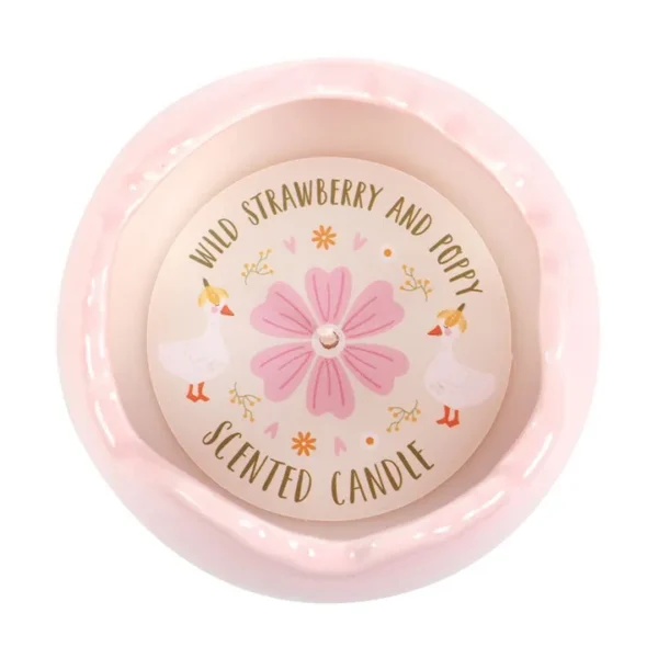 Wild Strawberry & Poppy Egg Shaped Candle 4 Wild Strawberry & Poppy Egg Shaped Candle