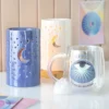 Iridescent White Moon Pillar Oil Burner and Wax Warmer 12 Iridescent White Moon Pillar Oil Burner and Wax Warmer