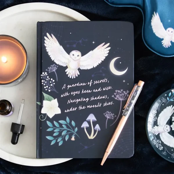 Night Owl Journal with Sodalite Pen 1 Night Owl Journal with Sodalite Pen