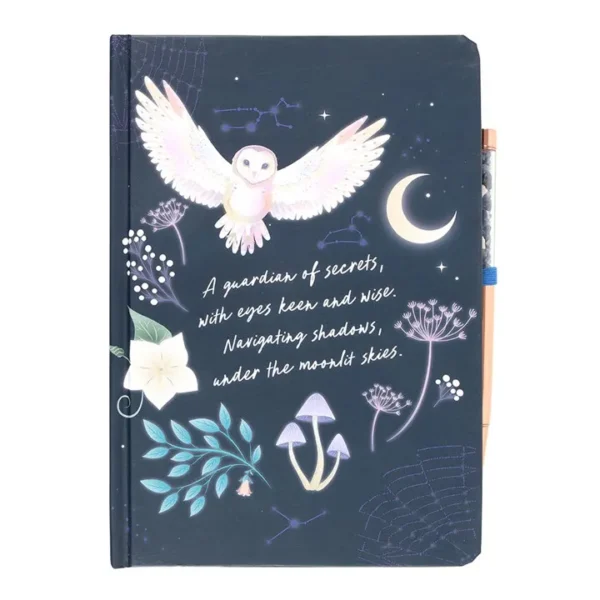 Night Owl Journal with Sodalite Pen 2 Night Owl Journal with Sodalite Pen