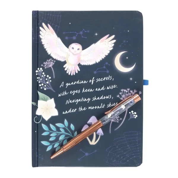 Night Owl Journal with Sodalite Pen 3 Night Owl Journal with Sodalite Pen