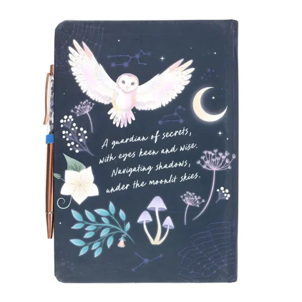 Night Owl Journal with Sodalite Pen 5 Night Owl Journal with Sodalite Pen