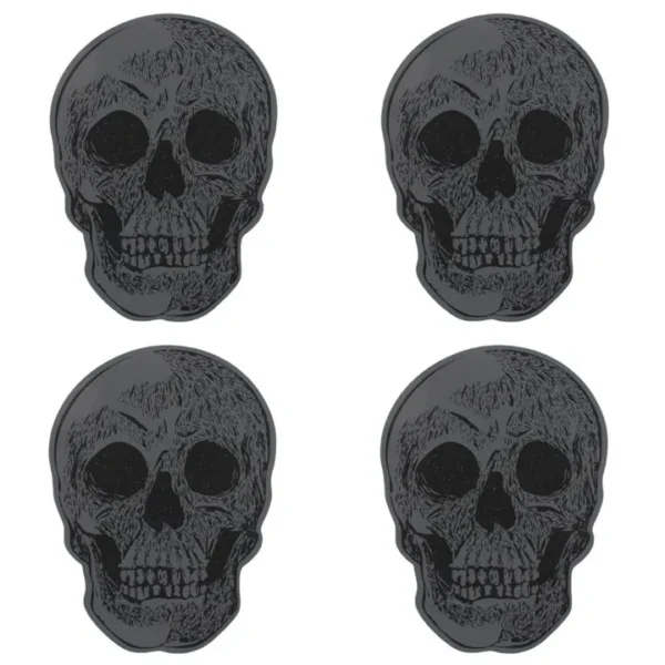 Set Of 4 Skull Coasters 3 Set Of 4 Skull Coasters