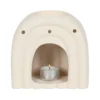 Cream Speckle Arch Oil Burner 6 Cream Speckle Arch Oil Burner