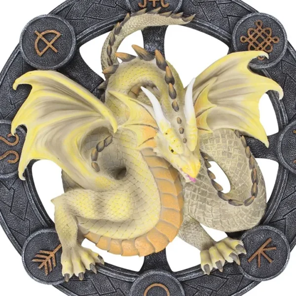 Mabon Dragon Resin Wall Plaque by Anne Stokes 2 Mabon Dragon Resin Wall Plaque by Anne Stokes