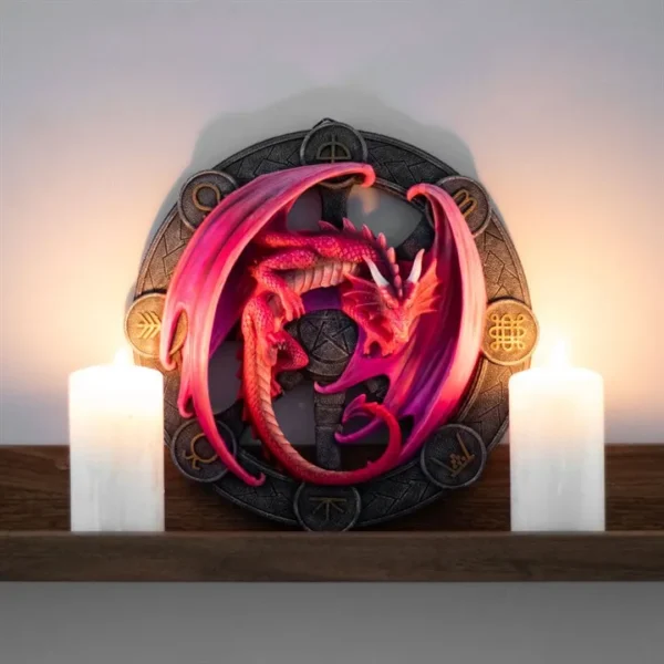 Lammas Dragon Resin Wall Plaque by Anne Stokes 4 Lammas Dragon Resin Wall Plaque by Anne Stokes