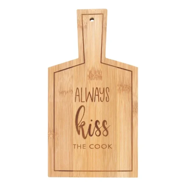 Kiss the Cook Bamboo Serving Board 1 Kiss the Cook Bamboo Serving Board