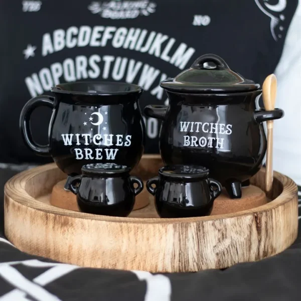 Cauldron Cruet Set 4 Cauldron Cruet Set