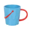 Bucket Shaped Ceramic Mug with Spade Spoon 7 Bucket Shaped Ceramic Mug with Spade Spoon