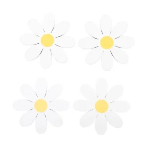 Set of 4 Daisy Shaped Coasters