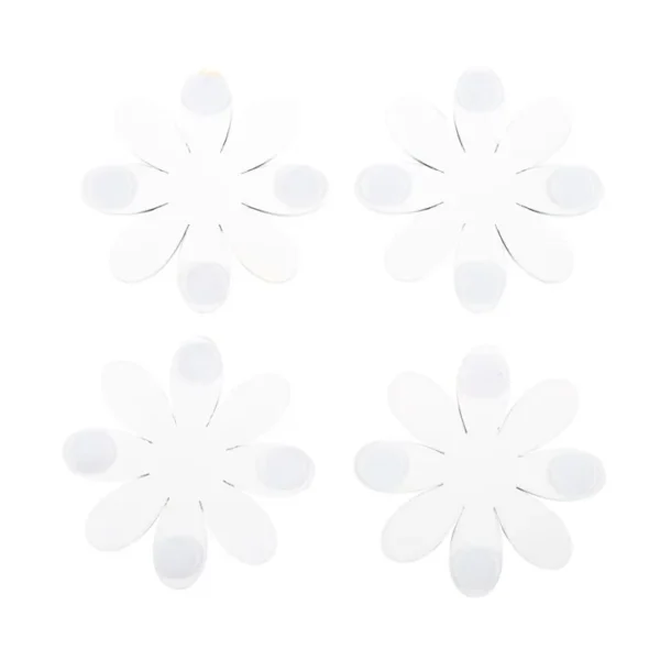 Set of 4 Daisy Shaped Coasters 4 Set of 4 Daisy Shaped Coasters