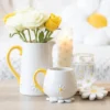 Set of 4 Daisy Shaped Coasters 10 Set of 4 Daisy Shaped Coasters