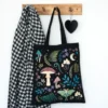 Dark Forest Print Polycotton Tote Bag 6 Dark Forest Print Polycotton Tote Bag