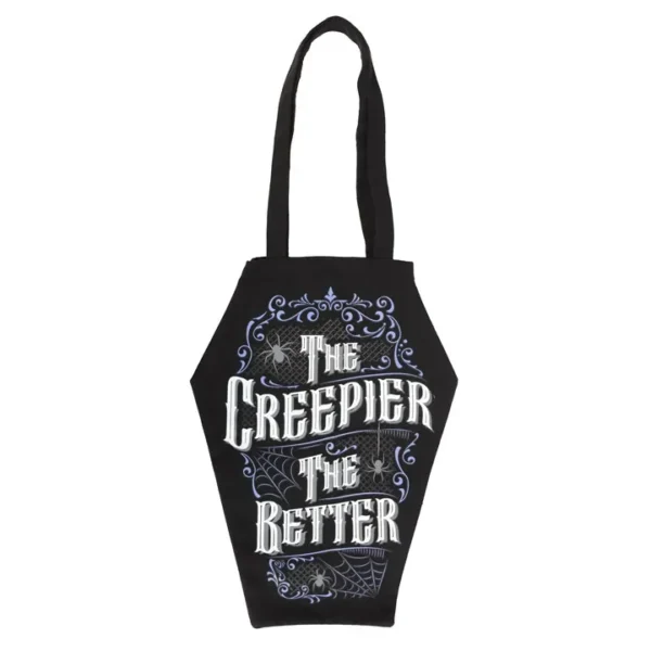 The Creepier the Better Coffin Shaped Tote Bag 1 The Creepier the Better Coffin Shaped Tote Bag