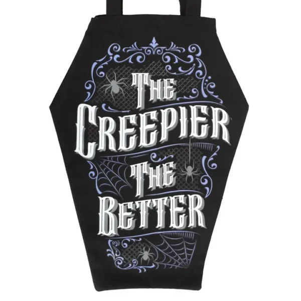 The Creepier the Better Coffin Shaped Tote Bag 2 The Creepier the Better Coffin Shaped Tote Bag