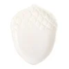 Acorn Shaped Dish White Acorn Shaped Dish White