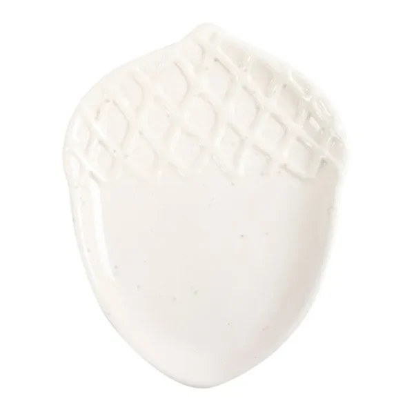 Acorn Shaped Dish White Acorn Shaped Dish White