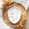 Acorn Shaped Dish White Acorn Shaped Dish White