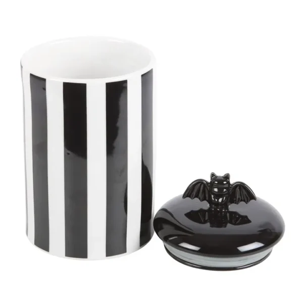 Striped Bat Storage Jar 2 Striped Bat Storage Jar