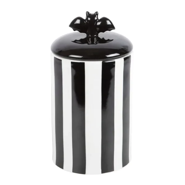 Striped Bat Storage Jar 4 Striped Bat Storage Jar