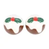 Christmas Pudding Salt and Pepper Shakers 6 Christmas Pudding Salt and Pepper Shakers
