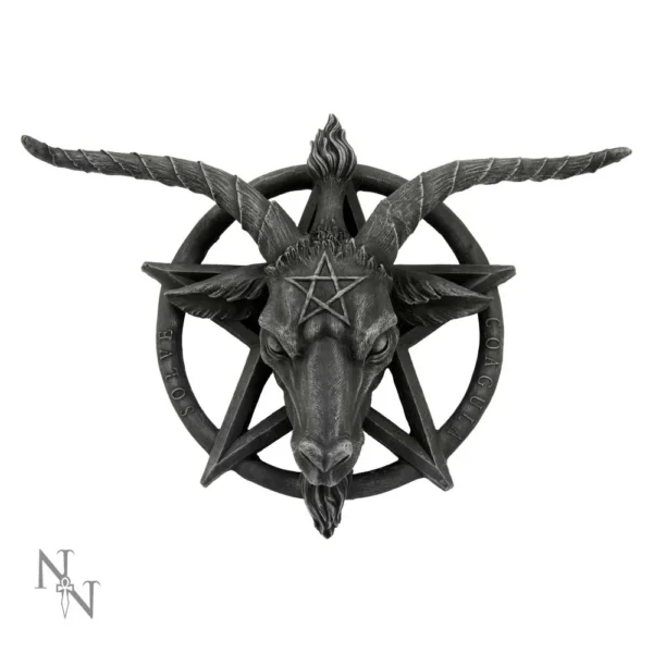 Baphomet Head Goat God Deity Pentagram Wall Plaque Baphomet Head Goat God Deity Pentagram Wall Plaque